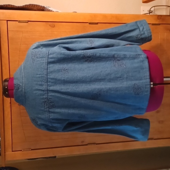 NORTHCREST 100% COTTON JEAN JACKET - Picture 4 of 7